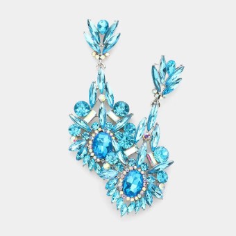 Crown Jewel Style #Crystal Rhinestone Statement (Aqua) #0 thumbnail