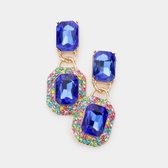 Crown Jewel Style #Emerald Halo Dangle (Royal) #0 thumbnail
