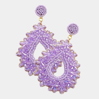 Crown Jewel Style #Floral Hoop (Lavender) #0 thumbnail