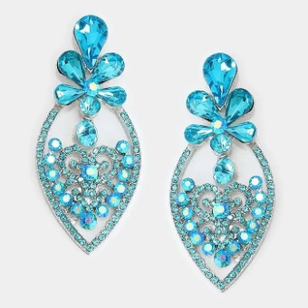 Crown Jewel Style #Flower & Heart Aqua #0 thumbnail