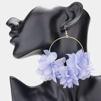 Crown Jewel Style #Flower Hoop (light Blue) #0 thumbnail