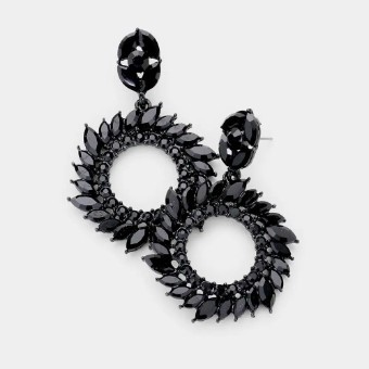 Crown Jewel Style #Front Faced Spiral Hoop Jet (OUT OF STOCK) #0 thumbnail