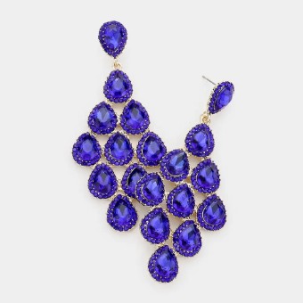 Crown Jewel Style #Halo Teardrop Cluster Royal #0 thumbnail