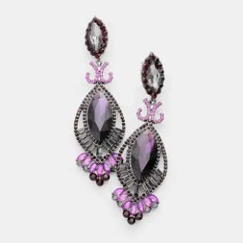 Crown Jewel Style #Marquis Baguette Drop Purple #0 thumbnail