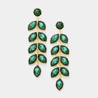 Crown Jewel Style #Marquise Crystal Oval Vine (Emerald) #0 thumbnail