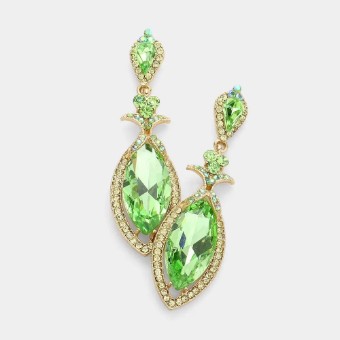 Crown Jewel Style #Marquise Dangle Pave Trimmed (Peridot) #0 thumbnail