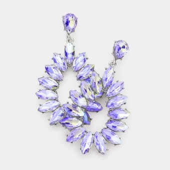 Crown Jewel Style #Marquise Open Dangle (Lavender AB) #0 thumbnail