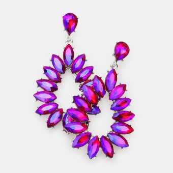 Crown Jewel Style #Marquise Open Dangle (Red AB) #0 thumbnail