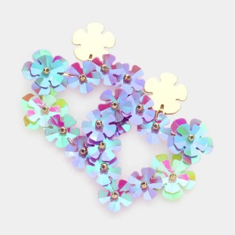 Crown Jewel Style #Open Heart Flower Cluster (Purple/Blue) #0 thumbnail