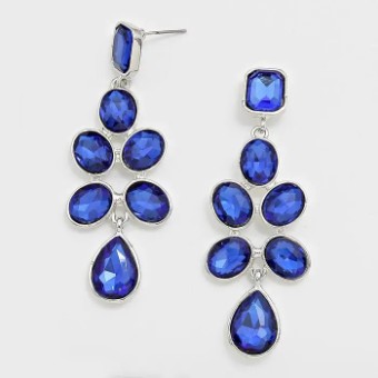 Crown Jewel Style #Oval & Pear Chandelier Royal #0 thumbnail