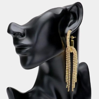Crown Jewel Style #Oval Hoop Fringe Gold #0 thumbnail