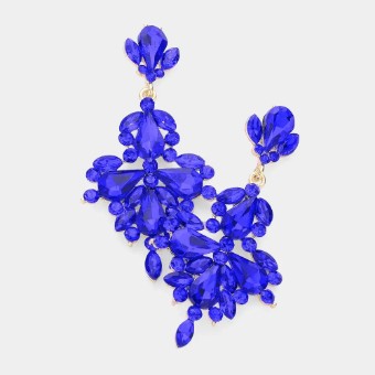 Crown Jewel Style #Oversized Statement Dangle (Royal) #0 thumbnail