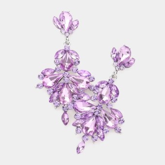 Crown Jewel Style #Oversized Statement Dangle (Violet) #0 thumbnail