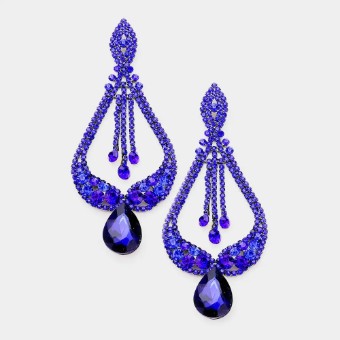 Crown Jewel Style #Oversized Teardrop Chandelier Royal #0 thumbnail