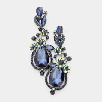 Crown Jewel Style #Pear Drop Vine Navy #0 thumbnail