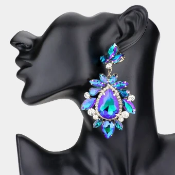 Crown Jewel Style #Teardrop Centered Dangle (Blue AB) #0 thumbnail