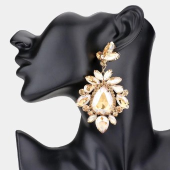 Crown Jewel Style #Teardrop Centered Dangle (GOLD) #0 thumbnail