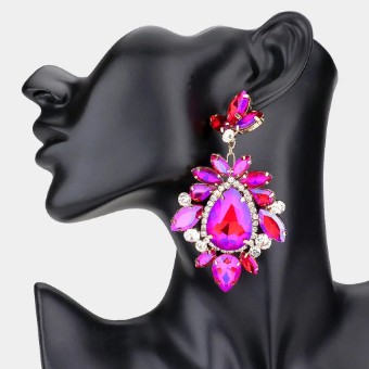 Crown Jewel Style #Teardrop Centered Dangle (RED AB) #0 thumbnail
