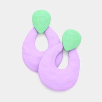 Crown Jewel Style #Teardrop Dangle Multi (Lavender/Mint) #0 thumbnail