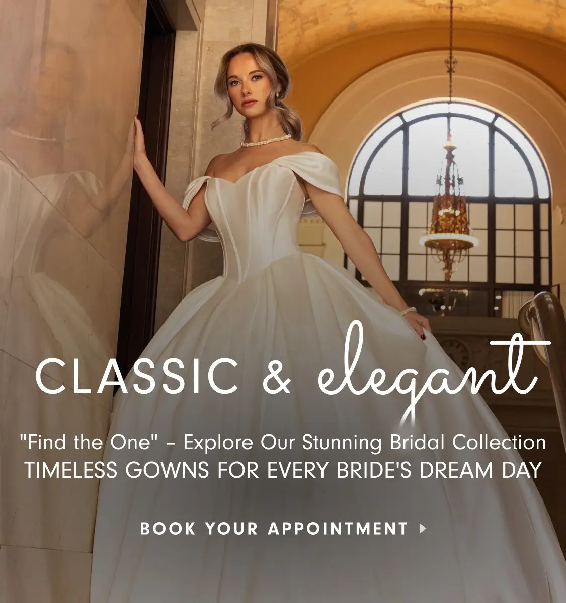 Classic & Elegant Bridal Collection Mobile Banner