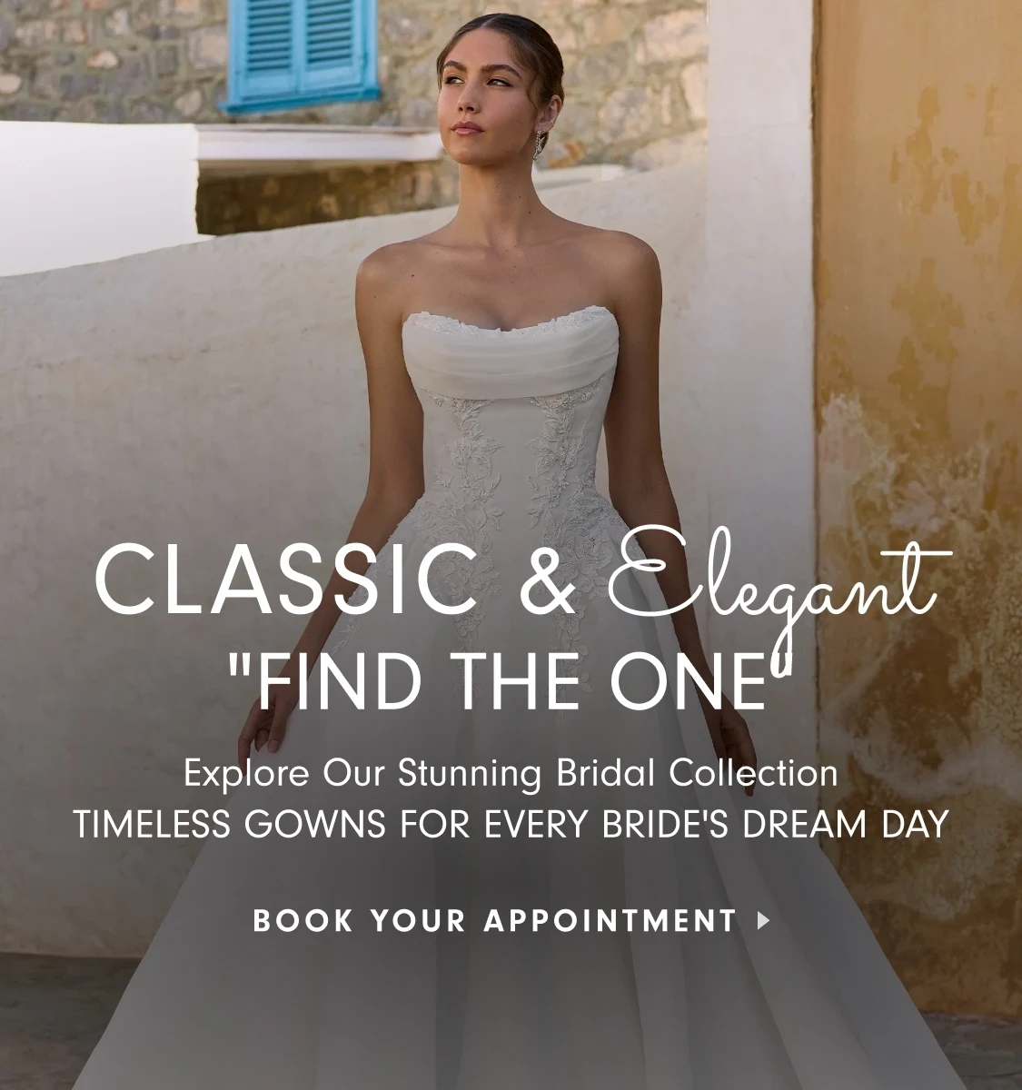 Classic & Elegant Bridal Collection Mobile Banner